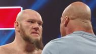 lars sullivan attacks kurt angle on his raw debut